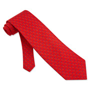 Never Up, Never In Tie by Alynn Novelty -  Red Silk