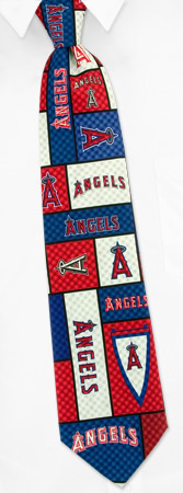 MLB Anaheim Angels Tie by MLB -  Multicolor Polyester
