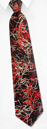Anthrax Tie by I Awareables -  Black Silk
