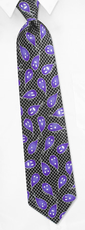 Giardia Tie by I Awareables -  Silver Silk