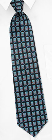 Dust Mites Tie by I Awareables -  Black Silk
