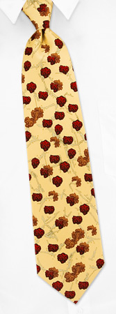 Mad Cow Tie by I Awareables -  Yellow Silk