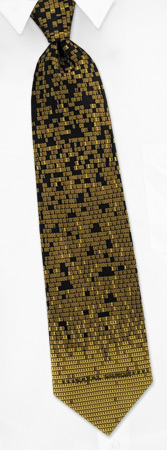 My Doom Cyber Virus Tie by I Awareables -  Black Silk