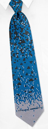 My Doom CyberVirus Tie by I Awareables -  Black Silk
