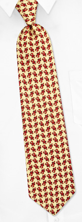 Lobster Repeat Tie by Oliver Fitz Neckwear -  Yellow Silk