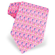 Precision Putt Tie by Oak Hill Neckwear -  Pink Silk