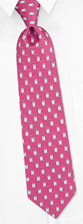 iPod Tie by Oak Hill Neckwear -  Pink Silk