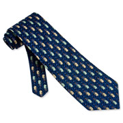 Tee-rrific! Tie by Oliver Fitz Neckwear -  Navy blue Silk