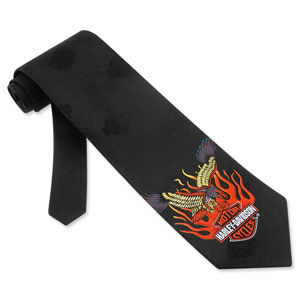 HD Eagle in Flames black silk Tie HD Eagle in Flames black silk Tie