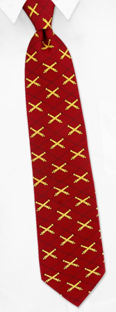 Artillery Tie by Wild Ties -  Red Silk
