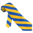 Blue and Gold Stripe gold silk Tie