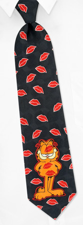 Garfield kisses Tie by Garfield -  Black Polyester