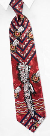 Kemosabi Extra Long Tie by Electric Neckwear -  Maroon Silk