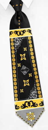 Jubilant Tie by Electric Neckwear -  Black Silk