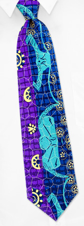 Fracture Tie by Electric Neckwear -  Blue Silk