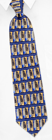 Tree Of Life Tie by Inspire Neckwear -  Blue Silk