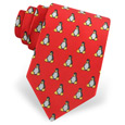 Small Linux Penguin Tie by Mr. G33K -  Red Microfiber