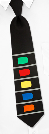 Game Guitar Tie by Game Tie -  Black Polyester