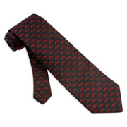 Flying Spaghetti Monster black microfiber Tie