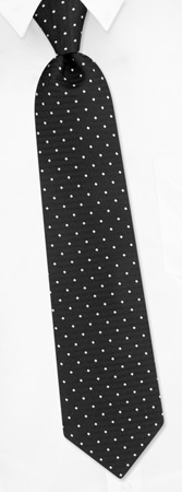 Naotak Neat Tie by Jacob Alexander -  Black Polyester