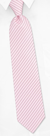 Rondout Stripe Tie by Jacob Alexander -  White Polyester