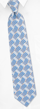 Wallowa Tie by Jacob Alexander -  Silver Polyester