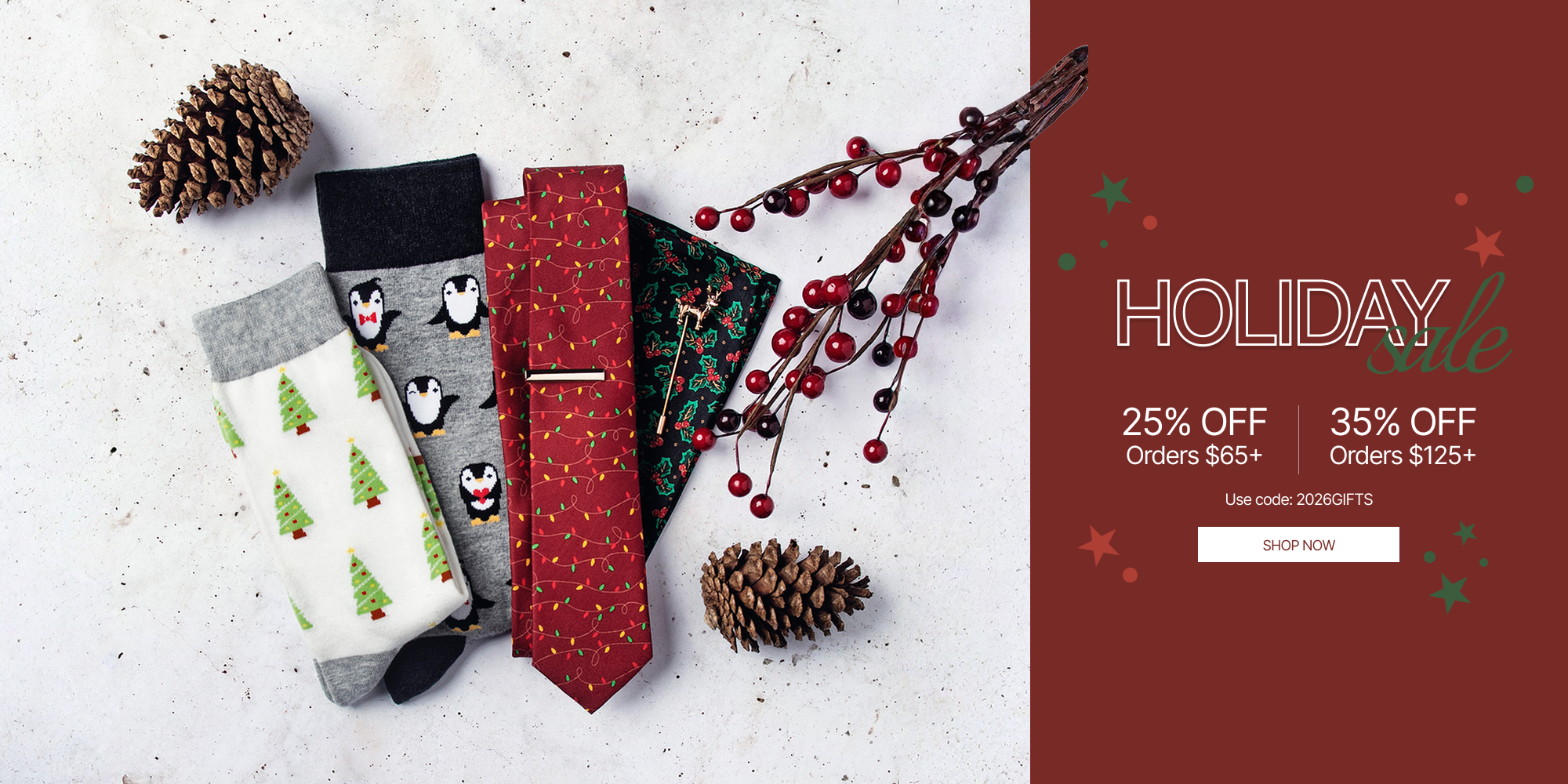 TIES | Holiday Sale Begins Now