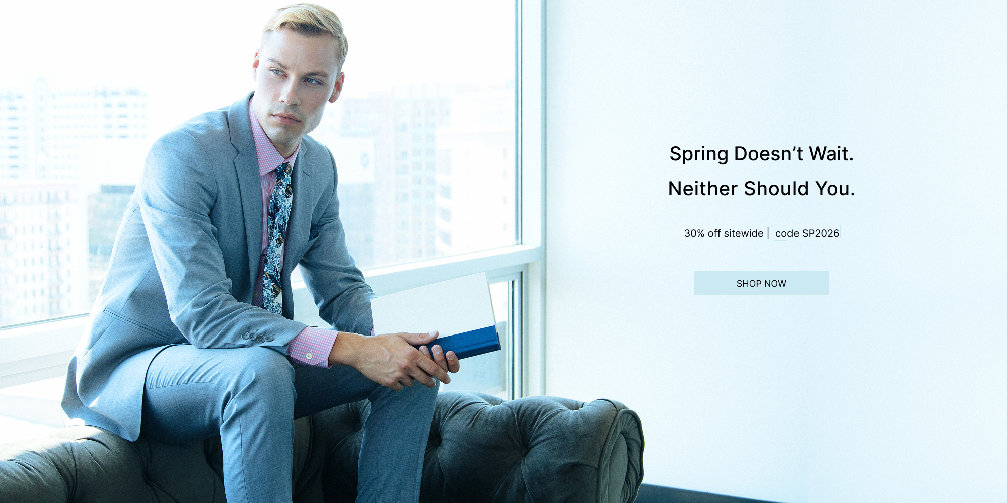 Homepage banner