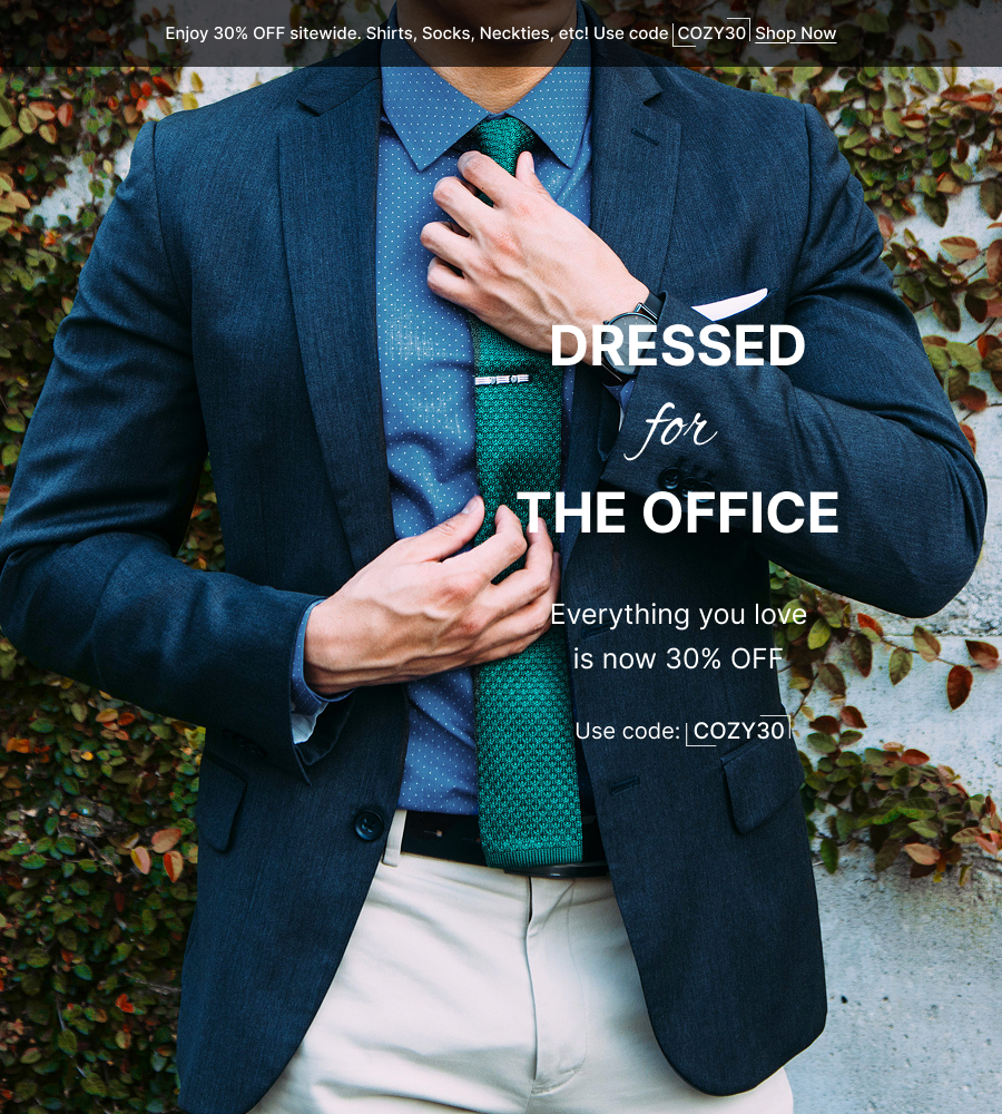 TIES | Cozy 30% Off Entire Site